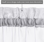 MIULEE Light Grey 25 x 72 Inches Sidelight French Door Sheer Curtains - Image 4