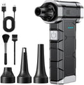 Compressed Air Duster, 110000 RPM High-Speed Electric Air Duster with Brushless Motor, 3 Rotatable Nozzles, 5 Speed Modes & 4000mAh Rechargeable Battery for PC, Keyboard, Car, House, Outdoor by PTBGLV