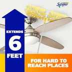 Swiffer Duster Kit with 6 ft Super Extendable Handle, Heavy Duty Starter Kit with 8 Refills, Lemon Scent - Image 3