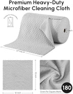 Microfiber Cleaning Cloths Roll 75 Pack 12x12 Inch Lint Free - Image 3