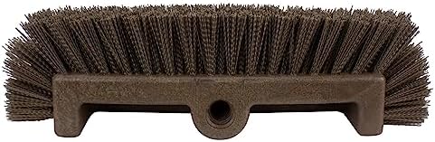 SPARTA Multi-Level Tile Scrub Brush 12" Wide Brush Head, Heavy-Duty Tile Cleaning Brush with End Bristles for Commercial Tiles, Tubs and Floor, Plastic, 12 Inches, Brown, (Pack of 12) - Image 4