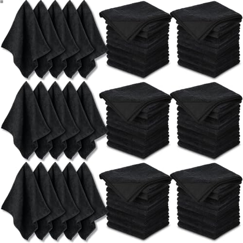 Tudomro 60 Pcs Magnetic Microfiber Cleaning Cloth, Black by Tudomro