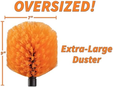5-25 ft Cobweb Duster with Extension Pole 30+ Foot High Reach - Image 3