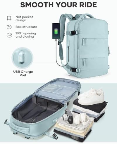coofay Vacuum Backpack Travel with Pump Vacpack Travel Backpack with Vacuum System Mochila de Viaje Compresion al Vacio Easyvacpack Airbag Backpacks for Traveling Carry on Luggage - Image 6