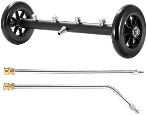 Tool Daily Pressure Washer Undercarriage Cleaner 16 Inch, 2 Extension Wands by ToolDaily