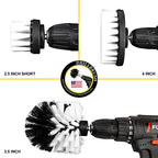 Drill Brush Attachment Kit, 3-Piece Cleaning Set for Bathtubs, Showers, Tiles, Carpets, and More - Image 2