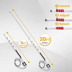 M MINGLE 20 FT Telescoping Pressure Washer Wand with Brush Head - Image 2