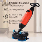 Commercial floor polisher,Mini Floor Scrubber Ultra, Portable Cordless Design, 120 Min Battery, 17" Wide Cleaning, 240 RPM for Home, Office, Bathrooms & Small Commercial Spaces(White) - Image 6