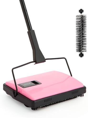 Yocada Manual Carpet Sweeper Cleaner Household Sweeper with Extra Brush by Yocada