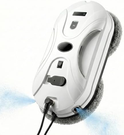 Automatic Window Cleaning Robot, Window Cleaner Robot Auto Dual Spray, 2026 Model Robot Limpia Vidrios AI Path Planning, 3000Pa Suction, Remote Control, Edge Detection for Streak-Free Glass - SS1 by Unknown