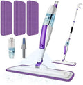 Microfiber Hardwood Floor Spray Mop with 3 Pads & Refillable Bottle by PANDAGRIP