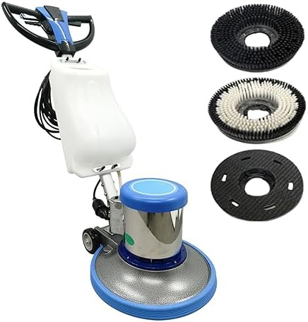 INTSUPERMAI 17" Commercial Floor Buffer Polisher Machine, 1100W 175RPM Heavy Duty Floor Scrubber with 3.17 Gal Water Tank for Tile Marble Concrete Hardwood Carpet Stripping Waxing Polishing by INTSUPERMAI