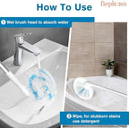 Non-Scratch Tub Tile Scrubber Brush, 48" Long Handle (2-Pack) - Image 7