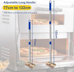 Pizza Oven Brush with 46in Handle and Scraper for Commercial Oven - Image 5