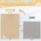 FIXSMITH Beige Microfiber Cleaning Cloth -Pack of 12, Highly Absorbent Cleaning Rags, 16"X12" All Purpose Cleaning Towels for Housekeeping, Kitchen, Car, Lint Free and Reusable Microfiber Towels - Image 3