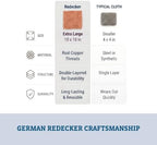 Redecker Copper Cleaning Cloth, XL Size – Large Non-Scratch Scrubber for Pots, Pans, Grill & Kitchen Surfaces – Reusable Copper Cloth for Heavy Cleaning, Made in Netherlands - Image 5