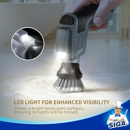 MR.SIGA Electric Spin Scrubber for Kitchen and Bathroom Cleaning - Image 3