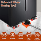 4 PCS Furniture Dolly Furniture Movers, 360° Rotation 4 Wheels Furniture Lift Mover Tool, 880 Lbs Capacity Furniture Moving Sliders,Carbon Steel Furniture Lifter Set for Sofa Fridge Cabinet Appliance - Image 3