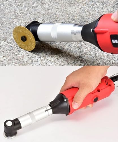 350W Corded Variable Speed Right Angle Die Grinder, Grout Removal Tool, 90 Degree Elbow Handheld Mini Grinder Electric Tool Set for Tile Cleaning, Contour Grinding, Cutting, Polishing, Milling - Image 3