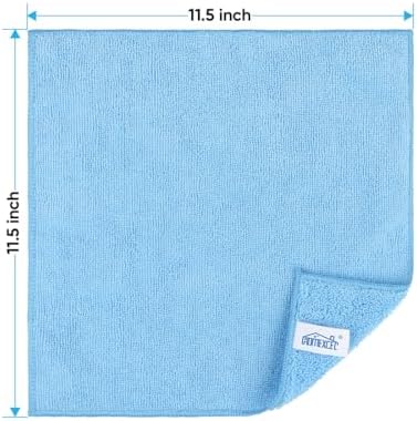 HOMEXCEL Blue Microfiber Cleaning Cloth, Microfiber Towels for Car, 12 Pack - Image 2
