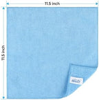 HOMEXCEL Blue Microfiber Cleaning Cloth, Microfiber Towels for Car, 12 Pack - Image 2