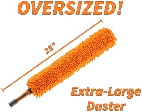 Long Handle Duster for Cleaning with Extension Pole 18-60" - Image 2