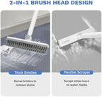 SetSail Grout Cleaner Brush with Long Handle, V-Shaped Floor Scrub Brush - Image 4