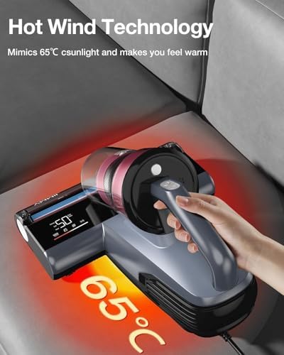 Jimmy Mattress Vacuum Cleaner, Bed Vacuum Cleaner with UV Sanitizing & HEPA Filter & Ultrasonic, Hot Wind and Air Purification, 15Kpa 500W Handheld Vacuums for Bed, Couch, Sofa, Crib (BX8-Corded) - Image 2
