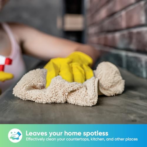 HOMEXCEL Brown Microfiber Cleaning Cloth, Microfiber Towels for Car, 12 PK - Image 3