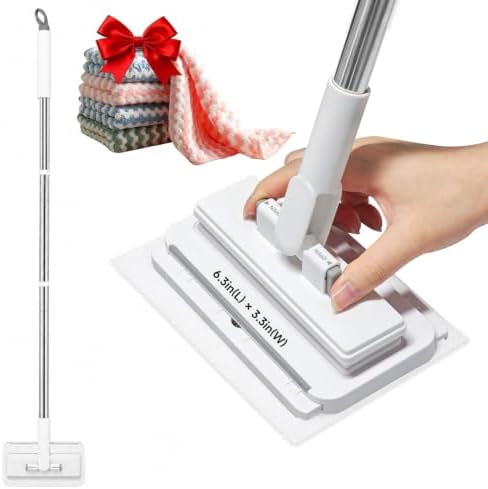 Multi-Purpose Mini Dust Mop, Small & Lightweight Bathroom Cleaner by INWEJIA