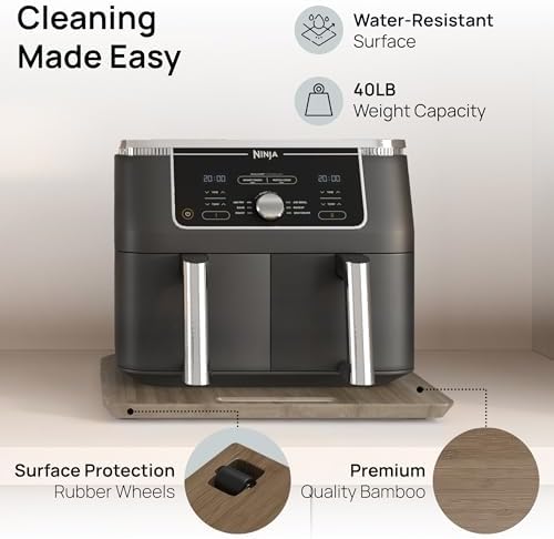 Ibyx Appliance Slider, Sliding Tray for Coffee Maker, 16 x 13 in, Brown - Image 4