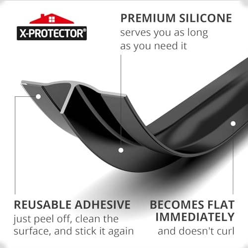 Silicone Stove Gap Cover X-Protector - 50" x 2" Premium Counter Gap Filler - Image 3
