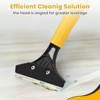 Heavy Duty Floor Scraper with 44.5” long handle, 4” Scraper Tool with 10 Replacement Metal Razor Blades, Paint Scraper for Cleaning Gum Glass Wall Tile Glue Linoleum Stove Top - Image 3