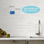 STICKGOO 10-Sheet Peel and Stick Backsplash on Subway Tile, Dolomite White - Image 5