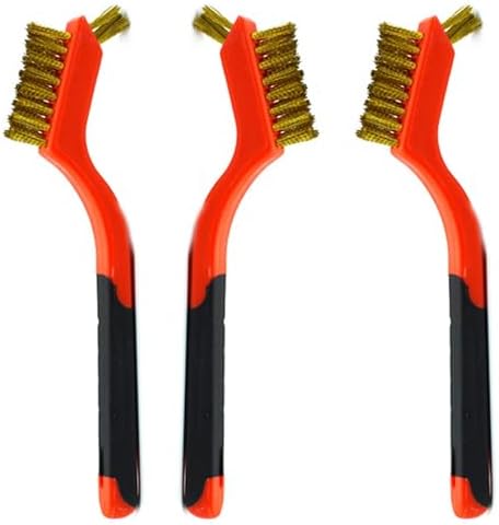 3Pcs Small Brass Wire Cleaning Brushes Set for Rust Removal in Holes by XDMTWLKJ