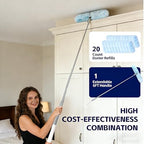 Duster Extended Handle with 20 Pcs Duster Refill for Swiffer - Image 6