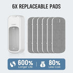 loukin Dry Erase Eraser Refill Pads, Replaceable Whiteboard Pads, 6 Pack - Image 3