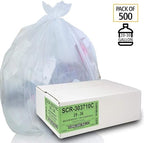 Aluf Plastics 20-30 Gal Clear Trash Bags, 10 Micron (EQ.) (500 Pack) - Image 3