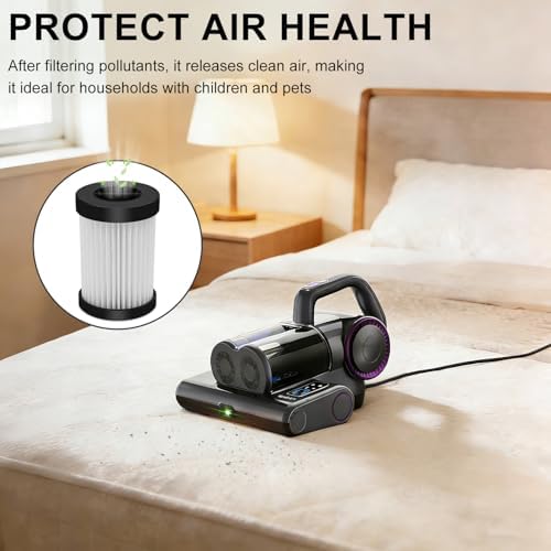 4-Packs HEPA Filter Compatible with FEPPO LW-P1012 Mattress Vacuum Cleaner - Image 2