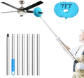 Eunice Ceiling Fan Cleaner Duster with Extension Pole,Blue 7FT by Eunice