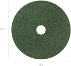 Americo Black Diamond Green Polishing and Daily Maintenance Floor Pad, 14" Diameter, 3000 Grit, 2 Pads/Case, Made in the USA - Image 2