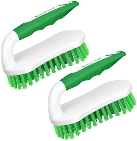 SetSail Scrub Brush, Stiff Bristle Cleaning Scrubber, 2 Pack(Green) by SetSail