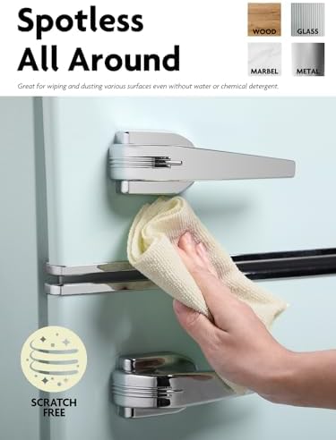 Fantasticlean Microfiber Cleaning Cloth Roll- 75 Sheets, 12" x 12" (Beige) - Image 4