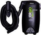 Atrix Ergo Edge Canister Shop Vac-Wall Mounted Garage Vacuum Cleaner with Built-in Dust Bag & Extendable Hose-Compact Black Design, 20 x 9 x 12 by Atrix