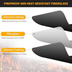 Stove Top Covers For Electric Stove Mat, Heat Resistant Mat for Glass Cooktop Double-Sided Fireproof Waterproof Oilproof 28.5 x 20 Inches Black - Image 5