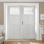 MIULEE White 54 W x 20 L French Door Short Sheer Curtains by MIULEE