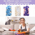 3 Pcs Reusable Duster Refills Washable Pads, Classic Color - Image 5
