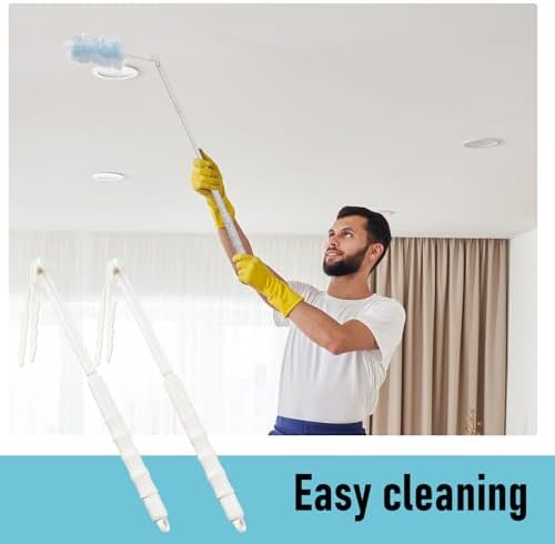 Colingmill 8 Pack Replacement Duster Handles, 3 Ft Extendable, White - Image 5