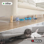 BOWERBIRD Clear Under Couch Blockers - Stop Toys from Going Under Couch Sofa Bed and Other Furniture - Suit for Hard Surface Floors Only - Image 2
