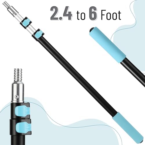Bates- Telescopic Extension Pole, 6 Ft, Aluminum Alloy, Sturdy Multi-Purpose Extension Pole with Flip-Lock Design for Painting, Dusting and Cleaning - Image 2